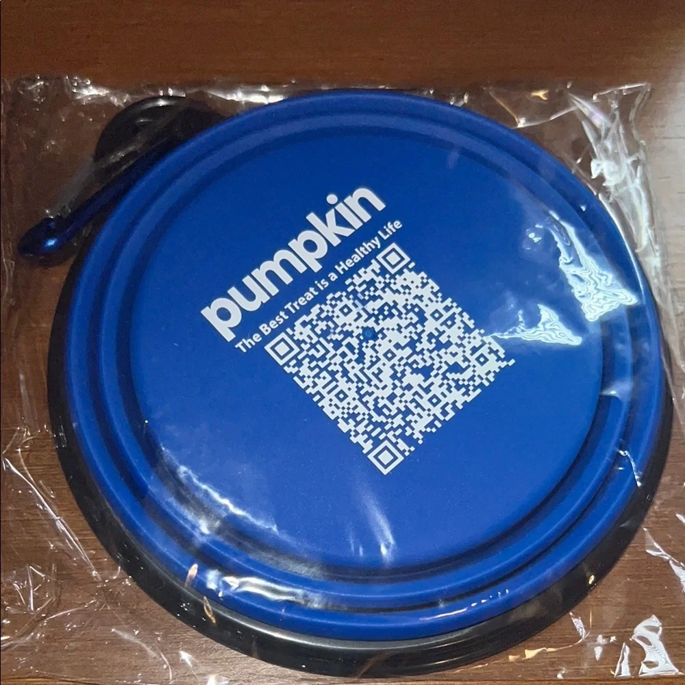 Blue Silicone Collapsible Travel Pet Bowl